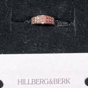 New Hillberg & Berk earring cuff with Swarovski crystals. Rose gold.